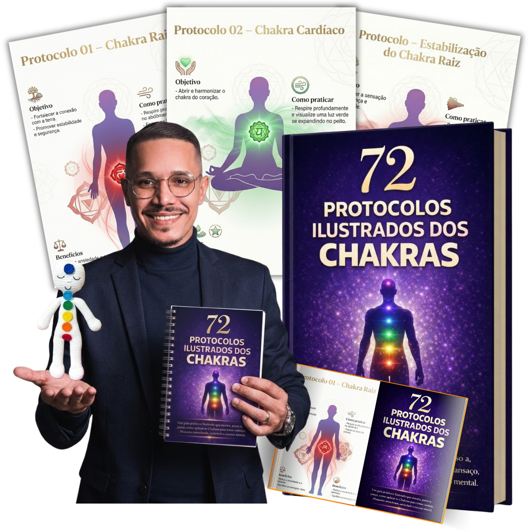 Mockup 72 Protocolos dos Chakras